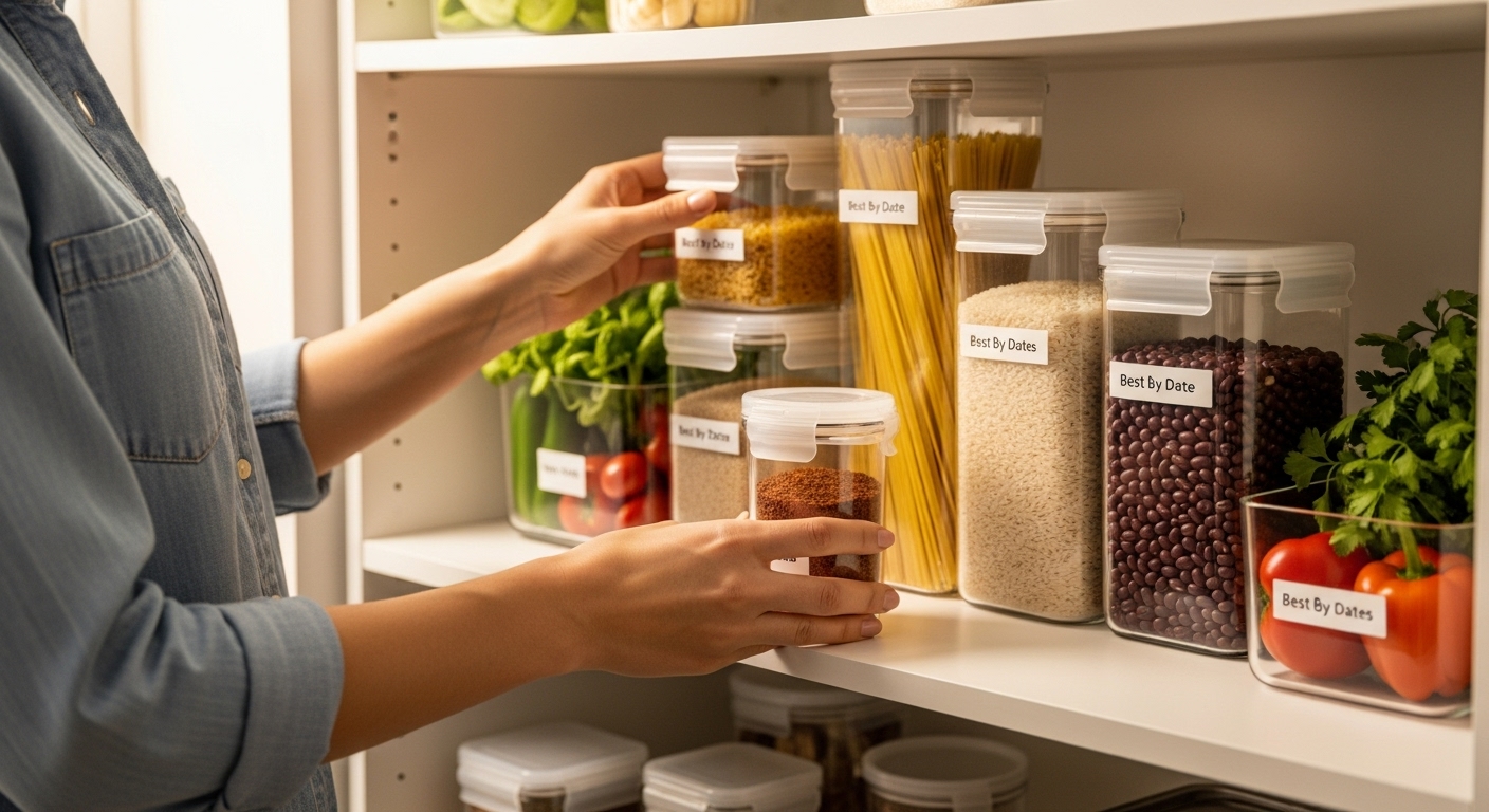 Never waste food again - organized pantry